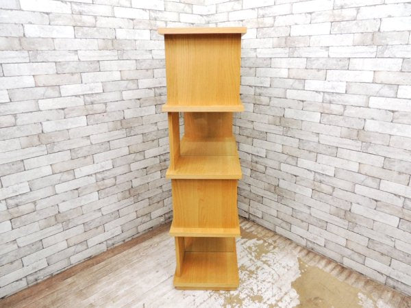 ウニコ unico パラレ PARALLE トールシェルフ tall shelf 5段 W800 オーク材 ガラス 廃盤 ナチュラル ●