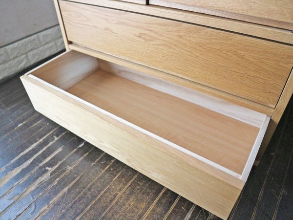 無印良品 MUJI スタッキングキャビネット オーク材 シェルフ チェスト 引き出し付 ◎