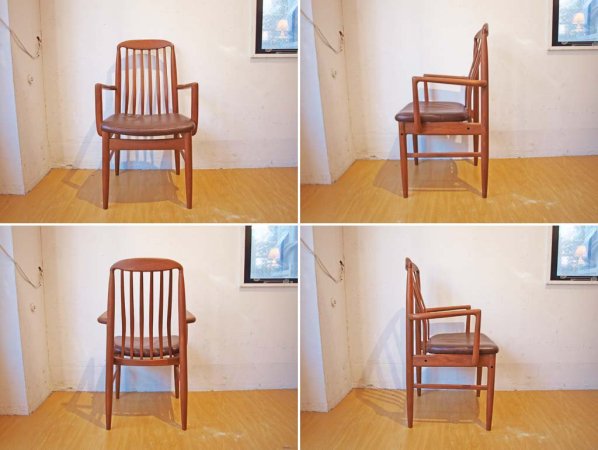 ベニーリンデン BENNY LINDEN ビンテージ チーク無垢材 ダイニングアームチェア デンマーク Dining Chair Denmark ★