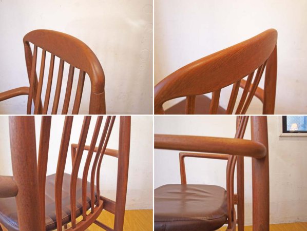 ベニーリンデン BENNY LINDEN ビンテージ チーク無垢材 ダイニングアームチェア デンマーク Dining Chair Denmark ★