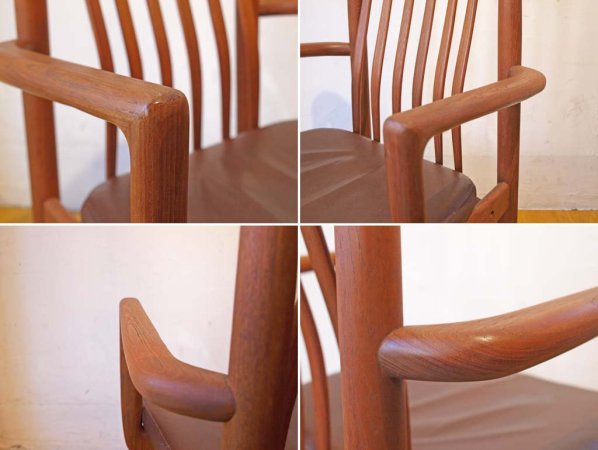 ベニーリンデン BENNY LINDEN ビンテージ チーク無垢材 ダイニングアームチェア デンマーク Dining Chair Denmark ★