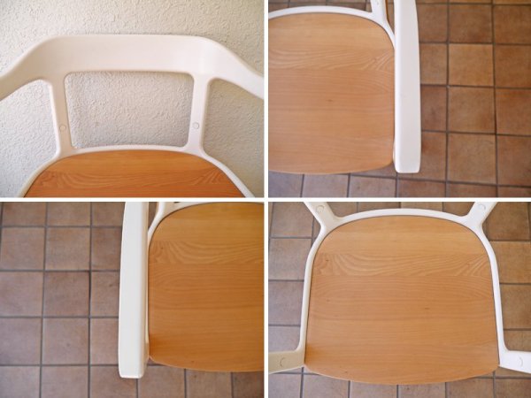 マジス Magis スティールウッドチェア Steelwood Chair スチールホワイト×ビーチ材 ロナン＆エルワン・ブルレック A 美品 定価￥71,500- ◇