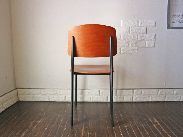 ジャン プルーヴェ スタンダードチェア Standardchair リプロダクト オーク × ブラック ◎