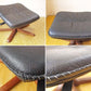 ベルグ ファニチャー BERG Furniture C90 クラシック オットマン チーク無垢材ベース フットスツール Foot stool フリー角度調整付 デンマーク 極美品 定価20万 ★