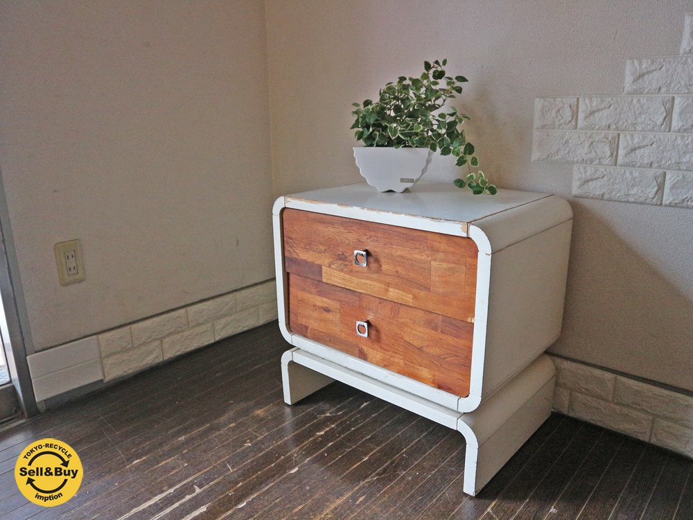 フレンチヴィンテージ French Vintage キャビネット 2段 フランス France 大阪ヴィジョンズ取扱 ◎