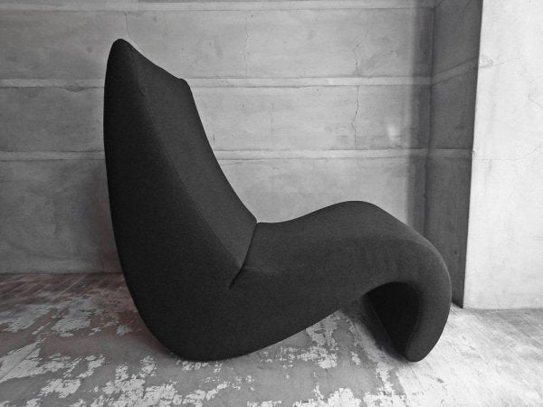 ヴィトラ vitra アムーベ Amoebe ヴェルナーパントン Verner Panton ラウンジチェア ブラック♪