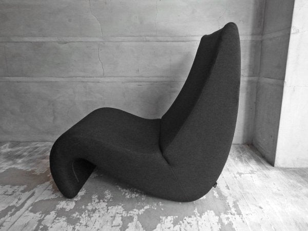 ヴィトラ vitra アムーベ Amoebe ヴェルナーパントン Verner Panton ラウンジチェア ブラック♪