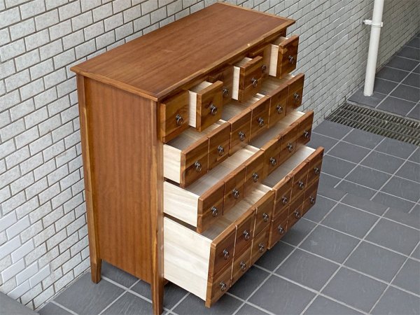ビーユーアイファニチャー BUI Furniture ボルドー BORDEAUX コンビネーションチェスト 木製 アカシア材 薬箪笥 ■