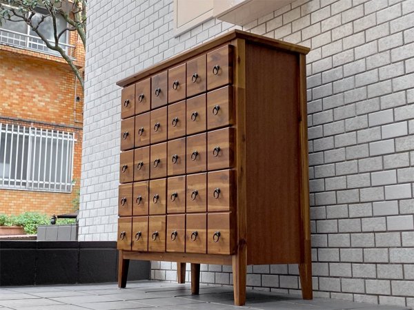ビーユーアイファニチャー BUI Furniture ボルドー BORDEAUX コンビネーションチェスト 木製 アカシア材 薬箪笥 ■