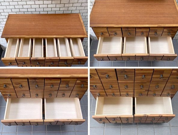 ビーユーアイファニチャー BUI Furniture ボルドー BORDEAUX コンビネーションチェスト 木製 アカシア材 薬箪笥 ■