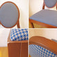 アボール ABORD　クラーク Clark ダイニングチェア 2脚セット バロックスタイル 千鳥柄 houndstooth pattern キノシタ家具 ★