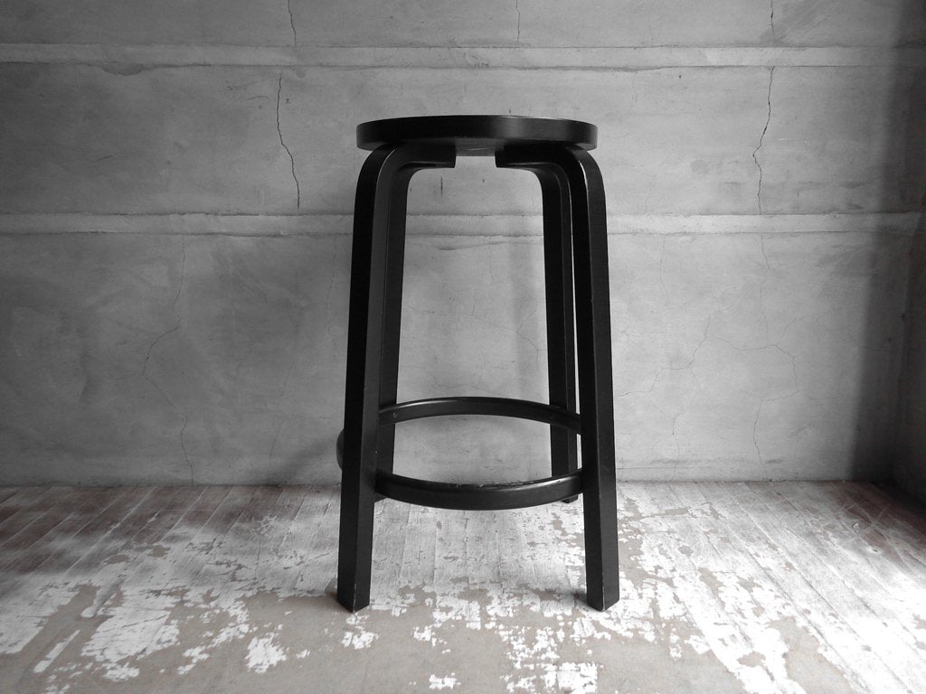 アルテック artek 64 ハイスツール 65cm アルヴァ・アアルト Alvar Aalto 1935年デザイン 現行品 北欧家具 定価￥71,500- A ♪