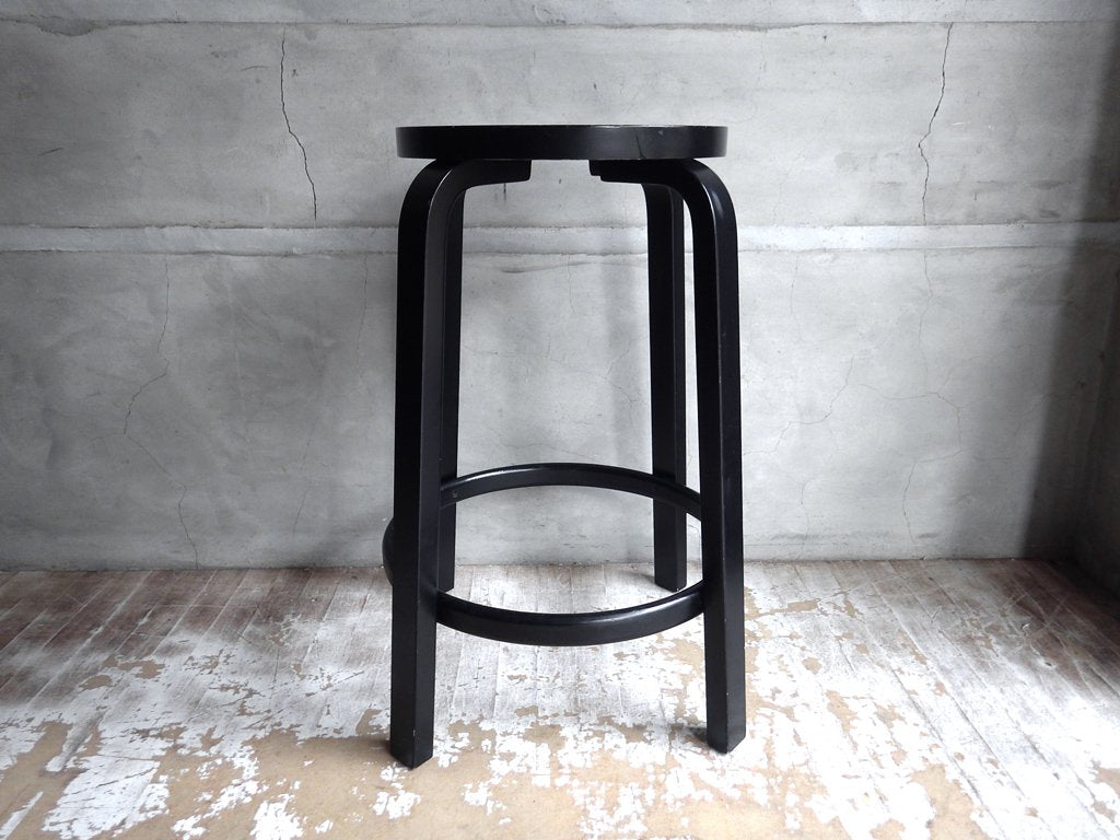 アルテック artek 64 ハイスツール 65cm アルヴァ・アアルト Alvar Aalto 1935年デザイン 現行品 北欧家具 定価￥71,500- B ♪