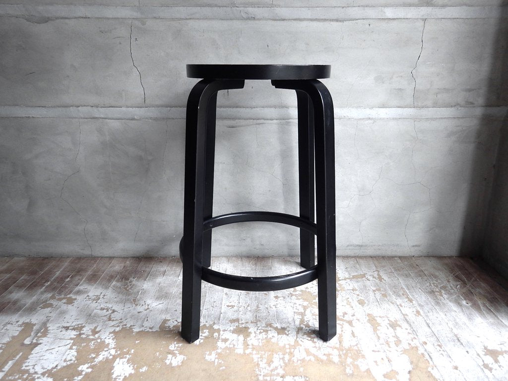 アルテック artek 64 ハイスツール 65cm アルヴァ・アアルト Alvar Aalto 1935年デザイン 現行品 北欧家具 定価￥71,500- B ♪