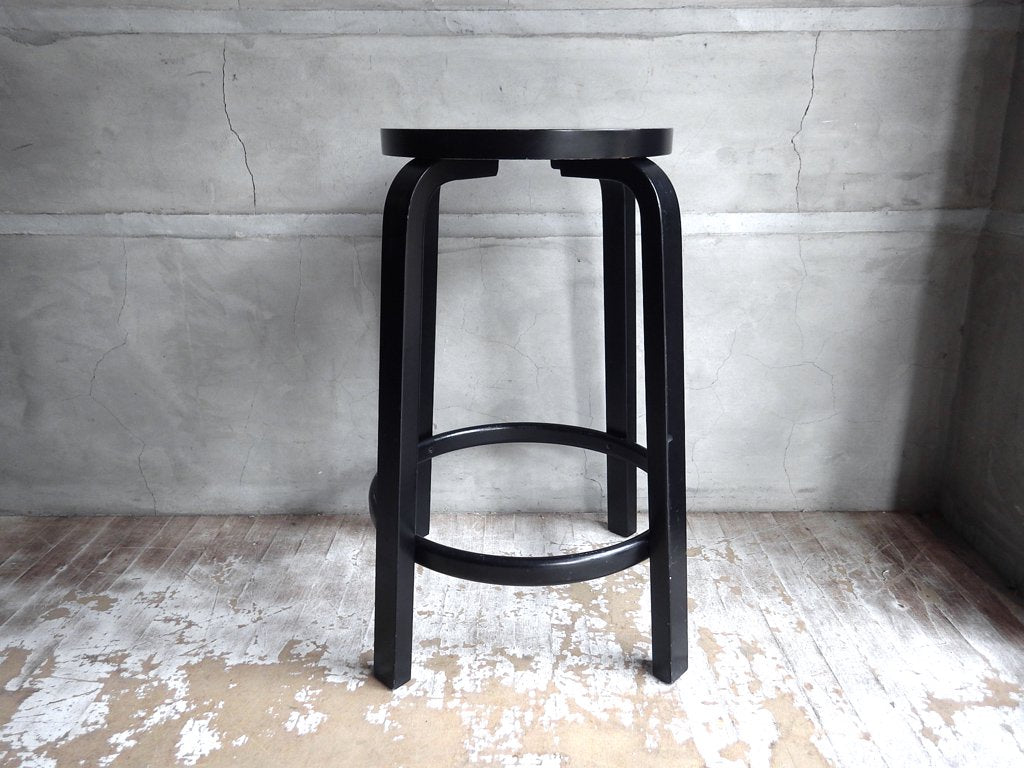 アルテック artek 64 ハイスツール 65cm アルヴァ・アアルト Alvar Aalto 1935年デザイン 現行品 北欧家具 定価￥71,500- B ♪