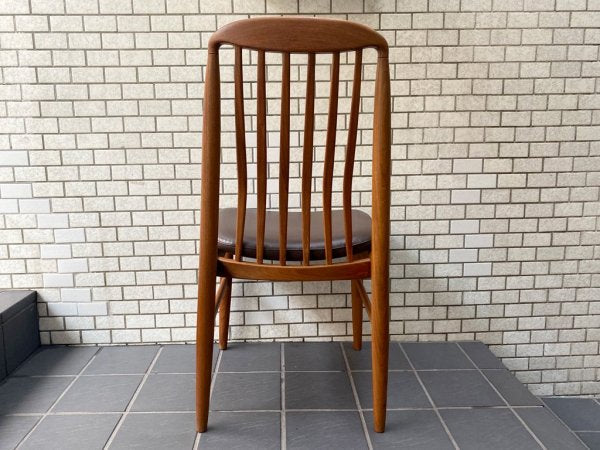 ベニー リンデン BENNY LINDEN ビンテージ チーク無垢材 ダイニングチェア デンマーク B ■