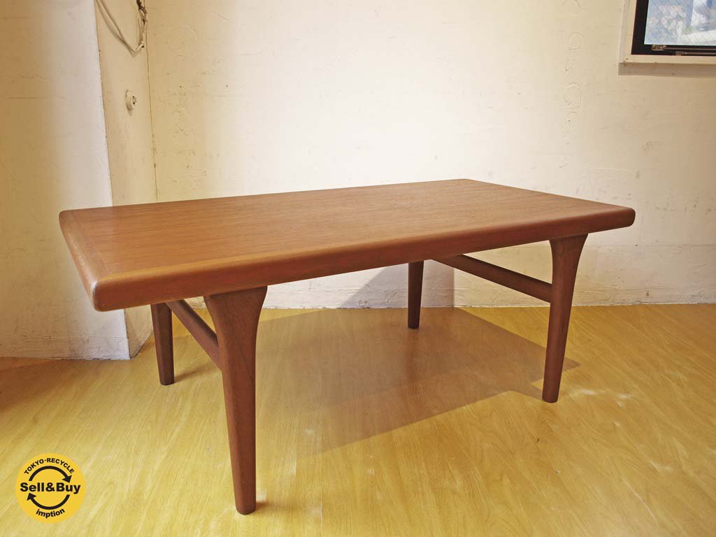 デンマーク ビンテージ チーク材 センターテーブル Danish Teak Wood Center table ヨハネス・アンダーソン オマージュデザイン コーヒーテーブル★