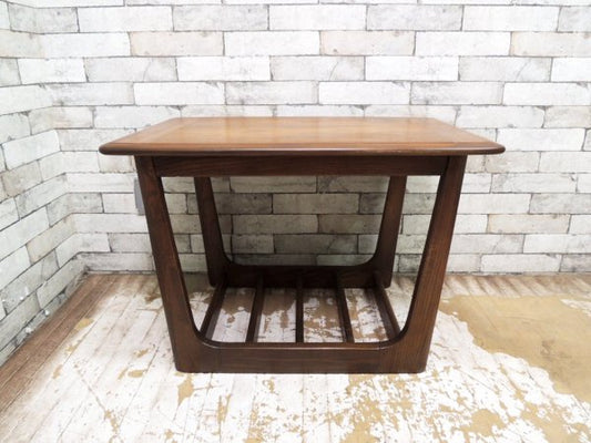 USビンテージ 木製 サイドテーブル コーヒーテーブル ミッドセンチュリー ●