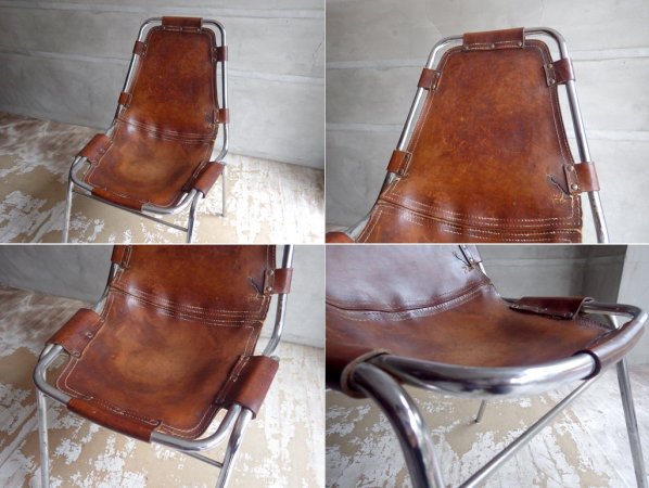 レザルクチェア Les Arcs Chair ブラウン ビンテージ♪