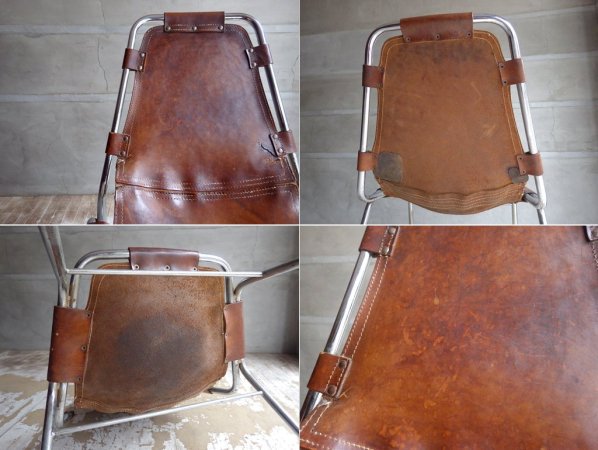 レザルクチェア Les Arcs Chair ブラウン ビンテージ♪