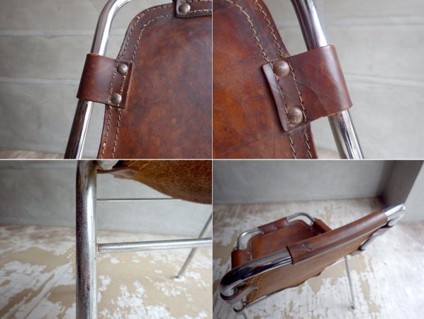 レザルクチェア Les Arcs Chair ブラウン ビンテージ♪