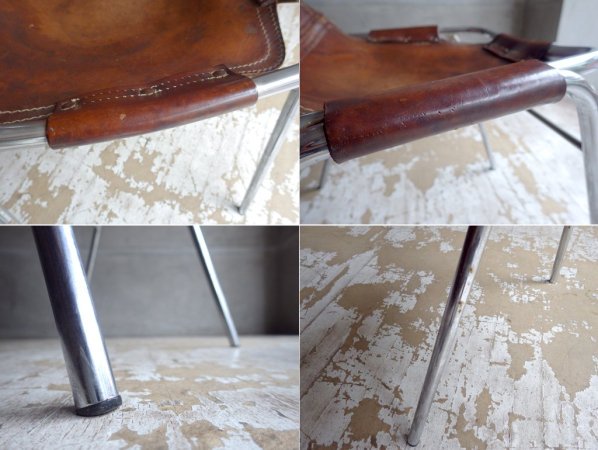 レザルクチェア Les Arcs Chair ブラウン ビンテージ♪