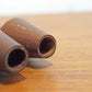 北欧 ビンテージ チーク キャンドルホルダー 2本セット Teak Candle holder 2pcsセット オブジェ 北欧インテリア雑貨 ★