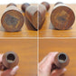 北欧 ビンテージ チーク キャンドルホルダー 2本セット Teak Candle holder 2pcsセット オブジェ 北欧インテリア雑貨 ★