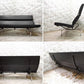 ハーマンミラー Herman Miller イームズソファコンパクト Eames Sofa Compact ビンテージ 3人掛けソファ 折り畳み ブラック C&R イームズ ミッドセンチュリー ●