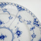ロイヤルコペンハーゲン ROYAL COPENHAGEN ブルーフルーテッド フルレース ケーキプレート 19cm ●