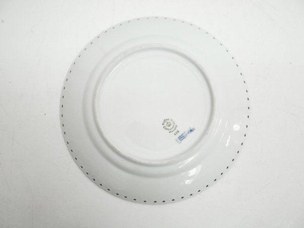 ロイヤルコペンハーゲン ROYAL COPENHAGEN ブルーフルーテッド フルレース ケーキプレート 19cm ●