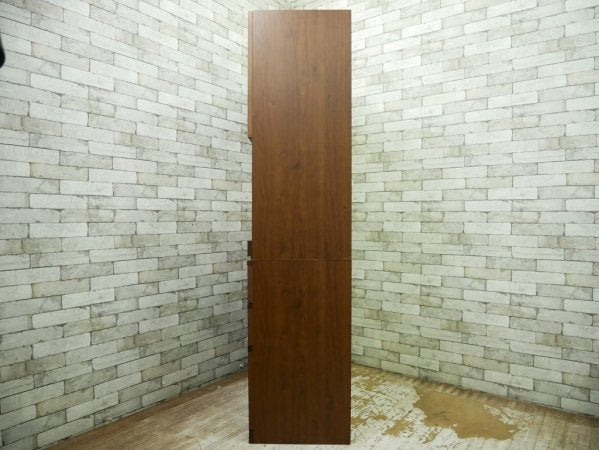 堀田木工所 HOTTA WOODY カップボード 食器棚 クリスS ハイタイプ アルダー材 ウォールナットカラー 定価\183,370- ●