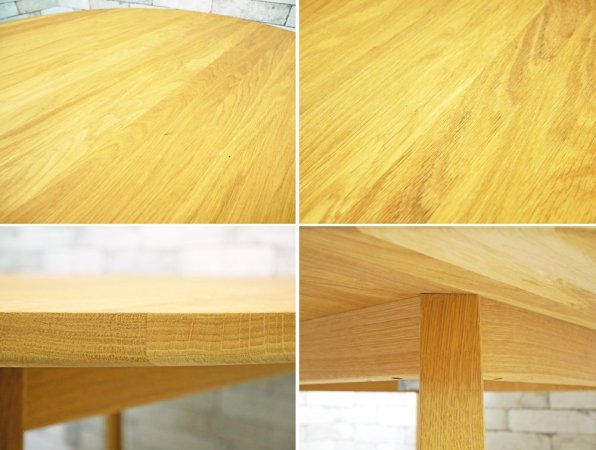 ヘイ HAY トライアングル レッグ テーブル TRIANGLE LEG TABLE ダイニングテーブル オーク材 Φ115cm 定価217,800円 北欧家具 ●