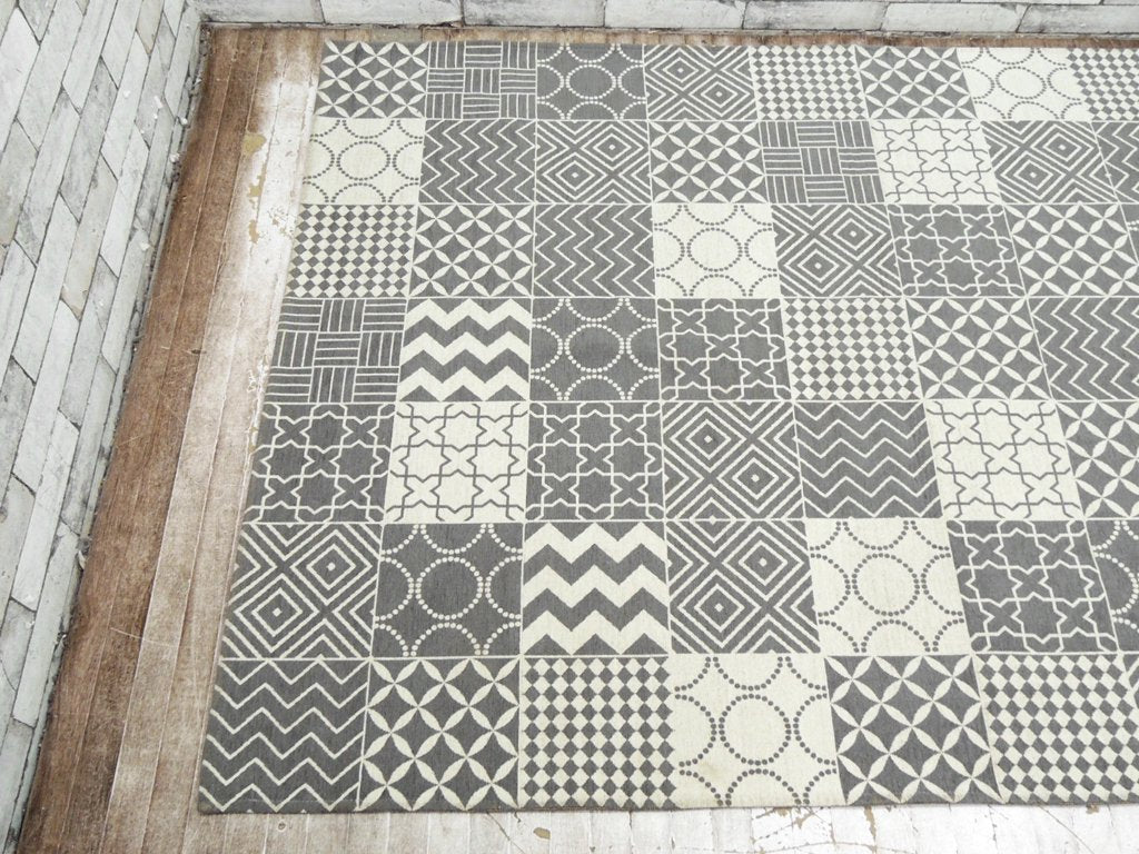 ジャーナルスタンダードファニチャー journal standard Furniture ブリティッシュ タイル ラグ BRITISH TILE RUG グレー 200×140cm ●