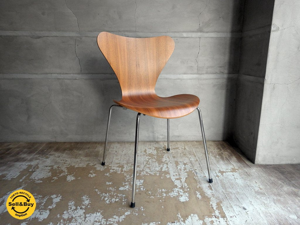 フリッツハンセン Fritz Hansen セブンチェア Seven Chair アルネヤコブセン Arne Jacobsen ナチュラルウォルナット 北欧家具 デンマーク ♪