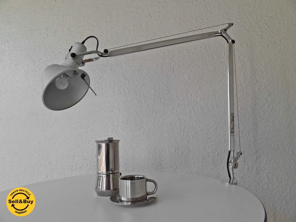 アルテミデ Artemide トロメオ TOLOMEO モーゼット MORSETTO デスクランプ S1348S クランプ式 ミケーレ・デ・ルッキ アームライト コンパッソ・ドーロ受賞作品 ◇