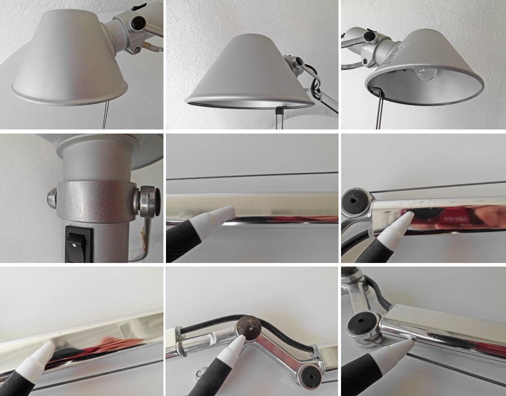 アルテミデ Artemide トロメオ TOLOMEO モーゼット MORSETTO デスクランプ S1348S クランプ式 ミケーレ・デ・ルッキ アームライト コンパッソ・ドーロ受賞作品 ◇