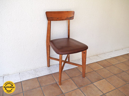 ジャーナルスタンダード journal standard Furniture シノン チェア CHINON CHAIR LEATHER ダイニングチェア 本革 レザー ラバーウッド ◇