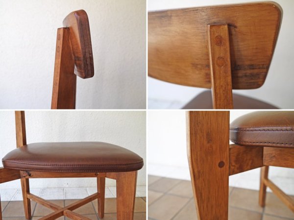 ジャーナルスタンダード journal standard Furniture シノン チェア CHINON CHAIR LEATHER ダイニングチェア 本革 レザー ラバーウッド ◇