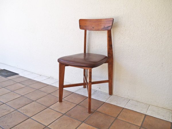 ジャーナルスタンダード journal standard Furniture シノン チェア CHINON CHAIR LEATHER ダイニングチェア 本革 レザー ラバーウッド ◇