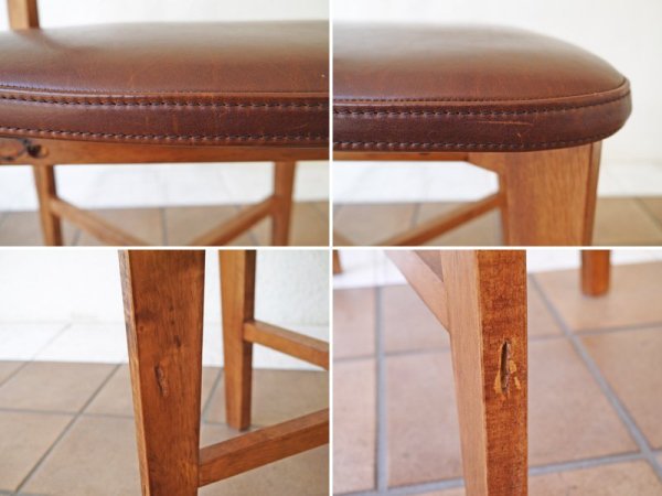 ジャーナルスタンダード journal standard Furniture シノン チェア CHINON CHAIR LEATHER ダイニングチェア 本革 レザー ラバーウッド ◇