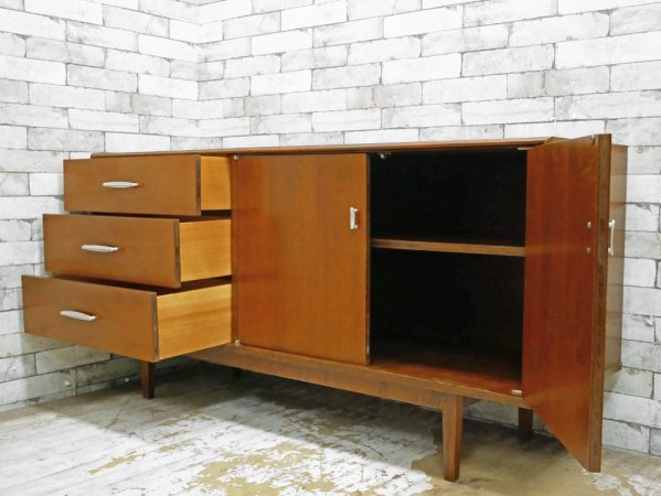 パシフィックファニチャーサービス PACIFIC FURNITURE SERVICE P.F.S. HD CABINET L サイドボード バーチ材 W149cm ミッドセンチュリー ●