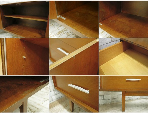 パシフィックファニチャーサービス PACIFIC FURNITURE SERVICE P.F.S. HD CABINET L サイドボード バーチ材 W149cm ミッドセンチュリー ●