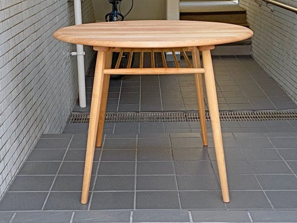 モモナチュラル Momo Natural モチャ MOCHA 950 サークルテーブル CIRCLE TABLE ダイニングテーブル アルダー材 展示美品 ■