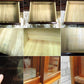 民芸家具 茶箪笥 サイドボード 飾り棚 和箪笥 食器棚 ナラ材 楢 和家具 幅150 ●