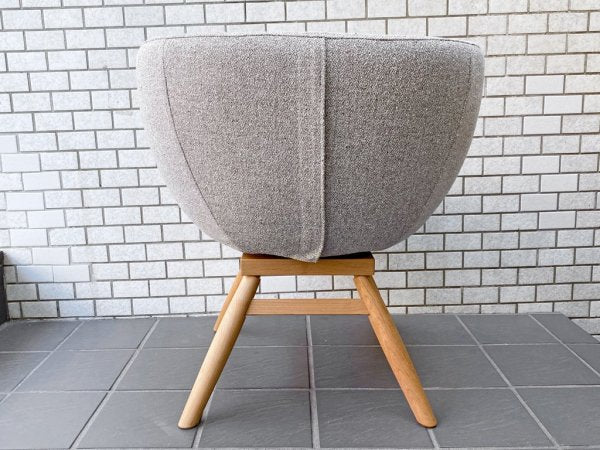 モモナチュラル Momo Natural モールドラウンドチェア MOLD ROUND CHAIR ML アルダー材 カバーリング仕様 展示美品 A ■