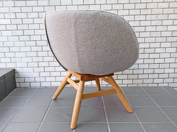 モモナチュラル Momo Natural モールドラウンドチェア MOLD ROUND CHAIR ML アルダー材 カバーリング仕様 展示美品 A ■