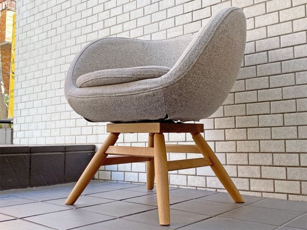 モモナチュラル Momo Natural モールドラウンドチェア MOLD ROUND CHAIR ML アルダー材 カバーリング仕様 展示美品 A ■