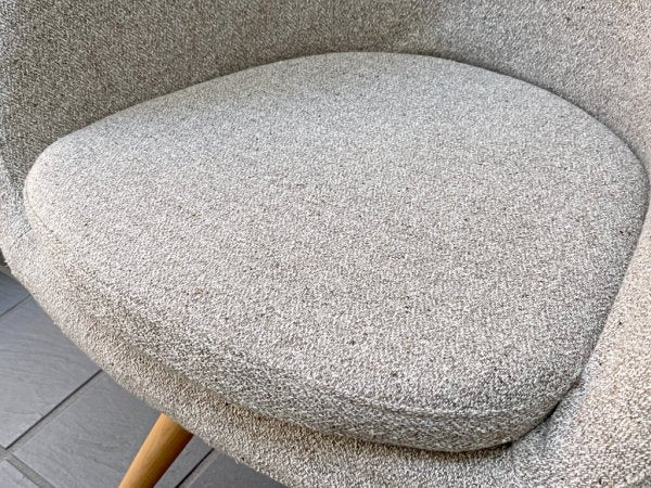 モモナチュラル Momo Natural モールドラウンドチェア MOLD ROUND CHAIR ML アルダー材 カバーリング仕様 展示美品 A ■