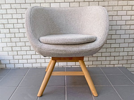 モモナチュラル Momo Natural モールドラウンドチェア MOLD ROUND CHAIR ML アルダー材 カバーリング仕様 展示美品 B ■